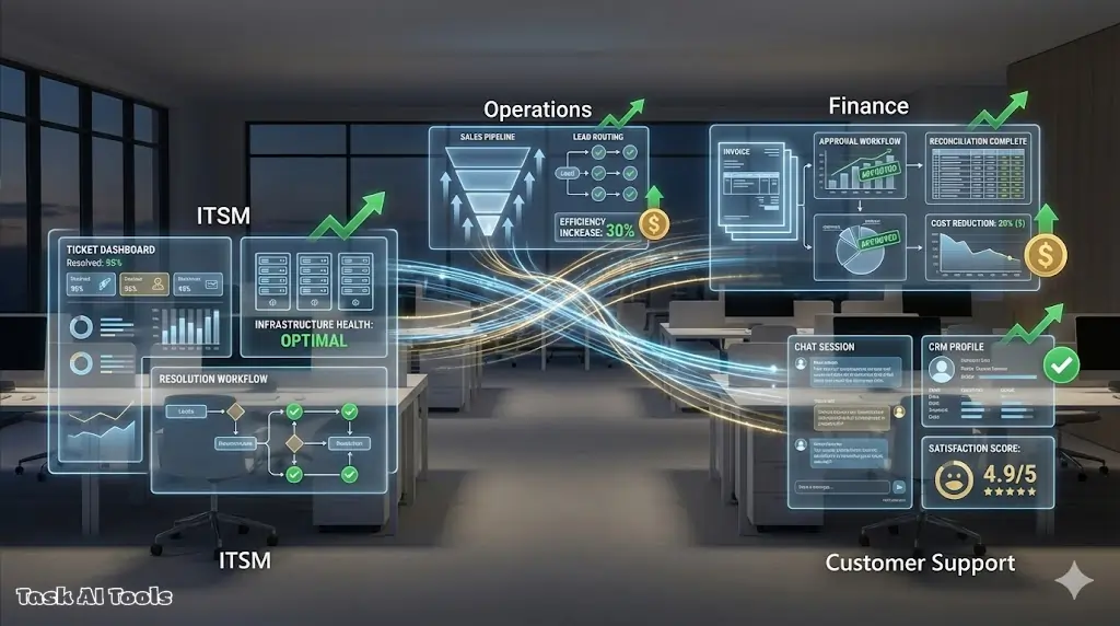 enterprise AI agent use cases across multiple departments